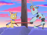 Frame from TV series Kaisa & Harax by Bortbyting.com